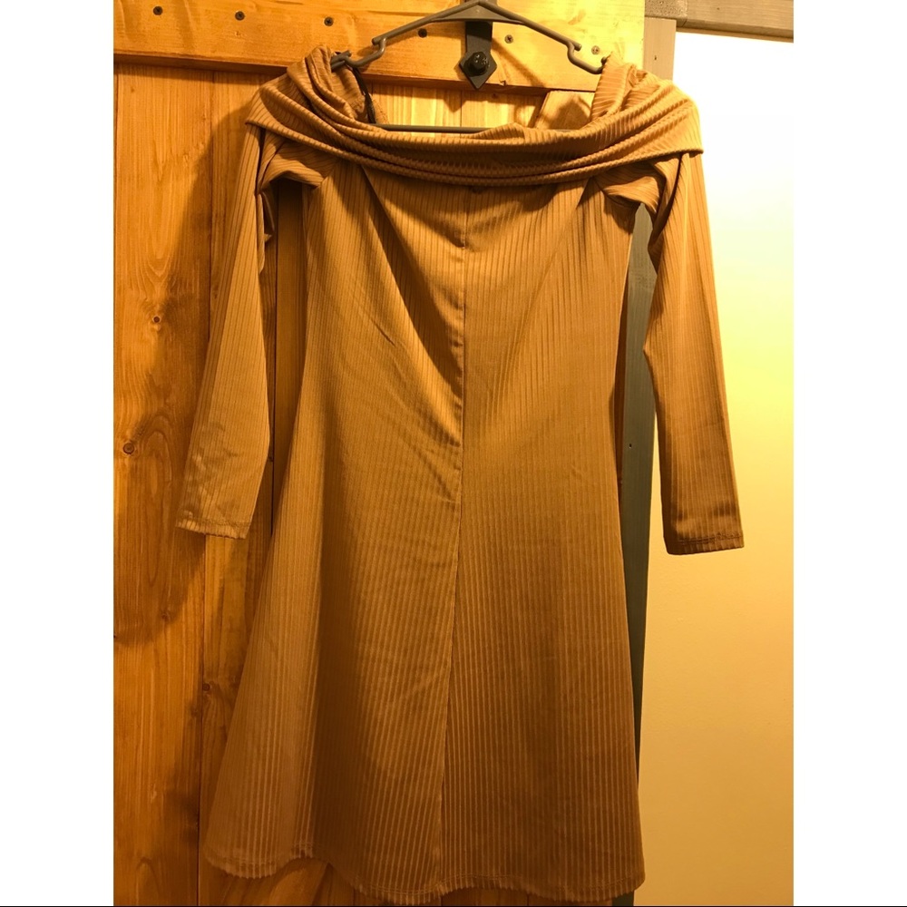 Off the shoulder mini dress